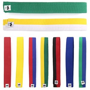 Mentin Ceinture pour Taekwondo Karaté Judo 250cmx4cm 9 Couleurs (Blanc, Jaune) - Publicité