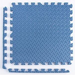 WQZStar 24 pièces de Tapis de Sol en Mousse emboîtables, Tapis de Jeu pour Exercices de Yoga, Carreaux de sonts, Tapis carré en Mousse, 24 x 24 x 2,5 cm – 24 Carreaux (Couleur : Blanc) (Bleu Marine) - Publicité