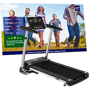 Clover fitness Tapis de Course Intelligente Pliable T800, Bluetooth, Vitesse Maxima 12,8 km/h, Moteur Silencieux 2000 W, Surface de Course 40 x 110 cm, Cardio intégré - Publicité