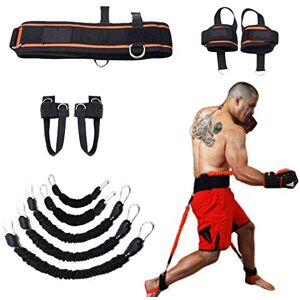 YNXing Jambe de Force et D'agilité Système de Sangle Corde de Musculation pour Le Basket-Ball de Football Taekwondo Yoga (Kit Noir) - Publicité