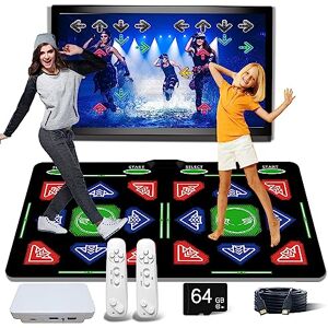 OZLET Tapis de danse HDMI, 64 Go, 1000 jeux, 81 vidéos MTV, 885 chansons. Combine la danse, le yoga, l'aérobic, la course, le sport et les jeux de réflexion pour enfants. Matériau en flanelle, - Publicité