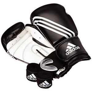 Adidas KIT BOXE noir/blanc 14 oz - Publicité