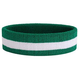 ONUPGO Bandeau Sports Sweatbands Wristbands Terry Cloth Striped Head Band/Wrist Band Set Athletic Exercise Basket-ball Bandeaux Évacuation de l'humidité Absorbant la sueur Bandeau - Publicité