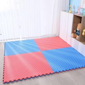 WEGHS Tapis de Sol d'exercice Puzzle 1x1 m, Paquet de 2, Carreaux en Mousse emboîtables avec Bordure, Tapis d'équipement d'exercice pour gymnases, Yoga, entraînement en Plein air - Publicité