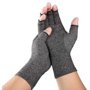 Tolenre Gants De Cyclisme à Demi-Doigts, Gants Contre L'arthrose, Gants De Compression, Femmes/Hommes pour Le Fitness, La Musculation Et L'entraînement Gymnique (Gris) - Publicité