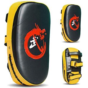 YOUSHANG Cuir Pao Boxe Célibataire Bouclier De Frappe Blanc 1pc Pao Boxe Sac De Frappe Boxe 36X19X9cm Formation de Combat de Muay Thai Taekwondo Sanda MMA UFC（Solo 1） - Publicité