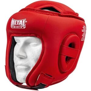 Casque de Boxe Compétition Metal Boxe (MB470) Rouge Junior - Publicité