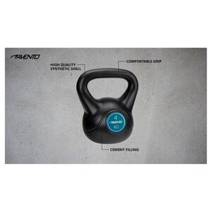 Plastic Concrete 4kg Kettlebell Noir 4 kg