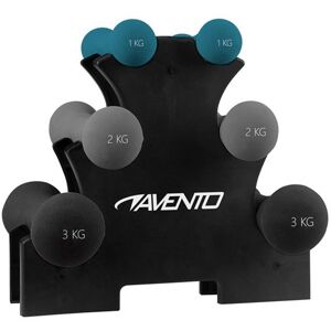 Hand Weight Set With Rack Bleu,Noir,Gris 1 to 3 kg