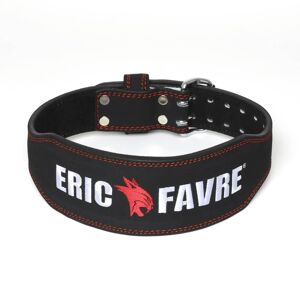 Eric Favre Ceinture de force Musculation Fitness Noir - Eric Favre Rouge L