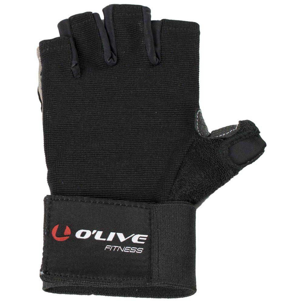 Olive Pro Fitness Training Gloves Noir L