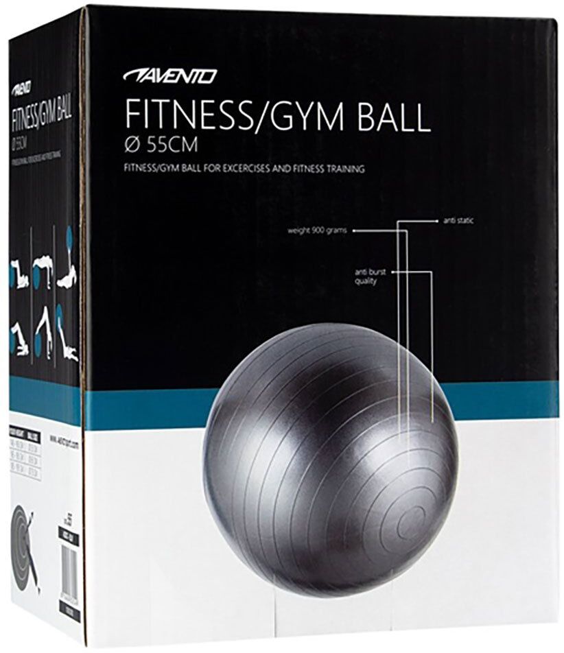 Avento Gymnastics Fitball Argenté 75 cm