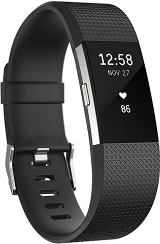 Refurbished: Fitbit Charge 2 Heart Rate + Fitness Band Black- Large, B