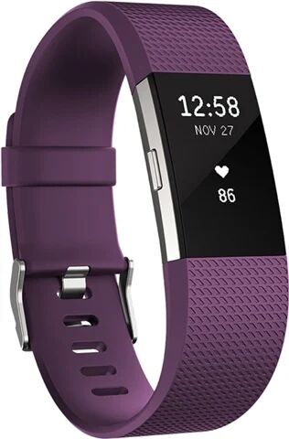 Refurbished: Fitbit Charge 2 Heart Rate + Fitness Band Purple - Small, B