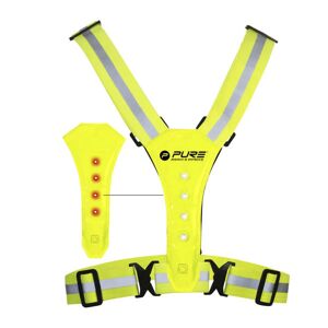 Pure2improve Reflective Led Running - gilet running Yellow One size