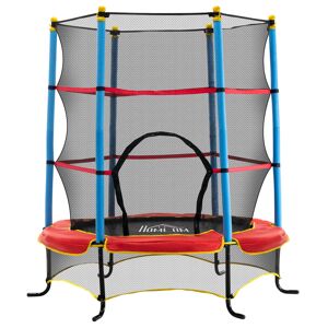 Homcom Trampolino Elastico da Interno ed Esterno per Bambini 3-6 Anni, Telaio in Acciaio e Tappeto in PP e Poliestere, Φ165x162 cm