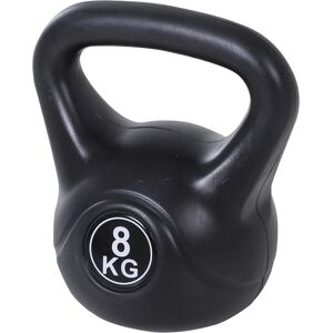 Homcom Kettlebell da 8 kg per Sport e Fitness in PVC con Sabbia e Maniglia Liscia Anti-Sfregamento