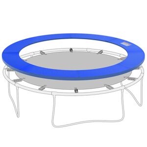 Outsunny Bordo di protezione per trampolino, blu Ø305cm