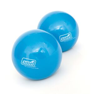 Sissel Palle-Peso morbide Pilates Toning Ball per il tuo programma di Mat Blu 450 g Ø ca. 9 cm