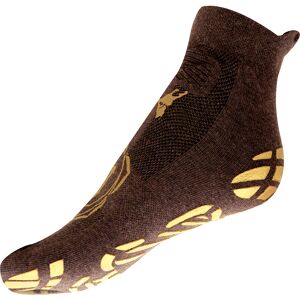 R-evenge REVENGE Calzini antiscivolo Yoga Natural One Finger Marrone/Oro Medium (38-41)