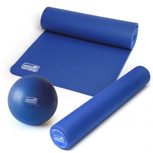 Sissel KIT PILATES CASA LITE PREMIUM BLU: Soft Ball, Rullo e Materassino Blu