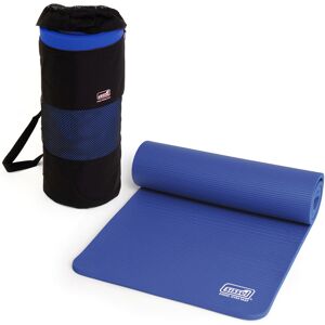 Sissel Kit Borsa o Cinghia + Materassino Pilates Yoga 1 cm per andare in Palestra Blu