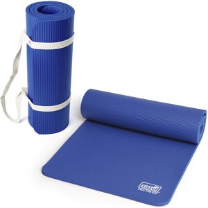 Sissel Kit Borsa o Cinghia + Materassino Pilates Yoga 1 cm per andare in Palestra Blu