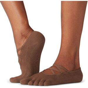 ToeSox Calzini Antiscivolo con 5 dita, con fascia o intreccio Naked Small (36-38,5)