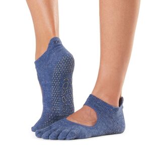 ToeSox Calzini Antiscivolo con dita, con apertura Blu Small (36-38,5)