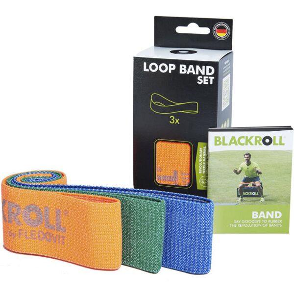 blackroll loop band set - elastici fitness orange/green/blue