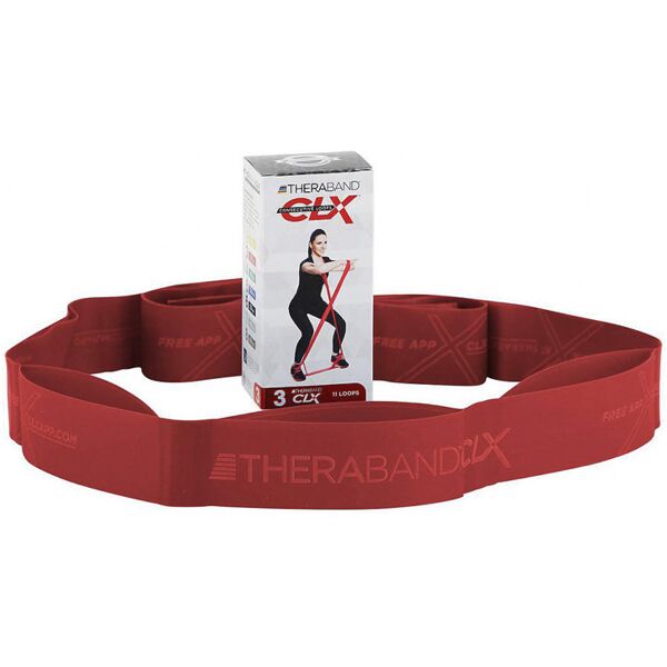 thera band clx 11 loop - elastici fitness red (middel)