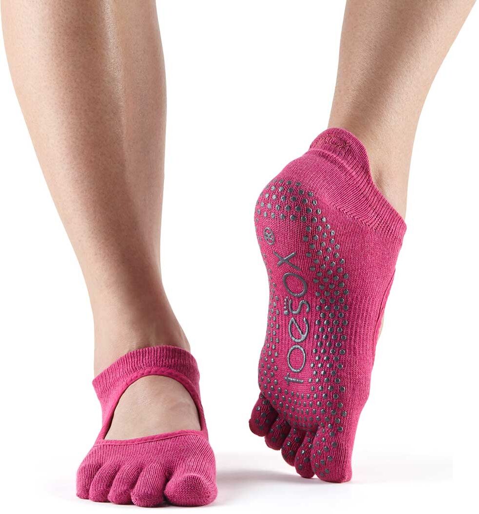 TOESOX Calzini Antiscivolo con dita, con apertura