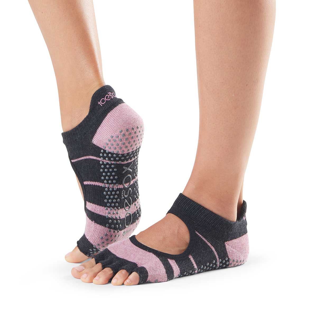 TOESOX Calzini Antiscivolo senza dita, con apertura