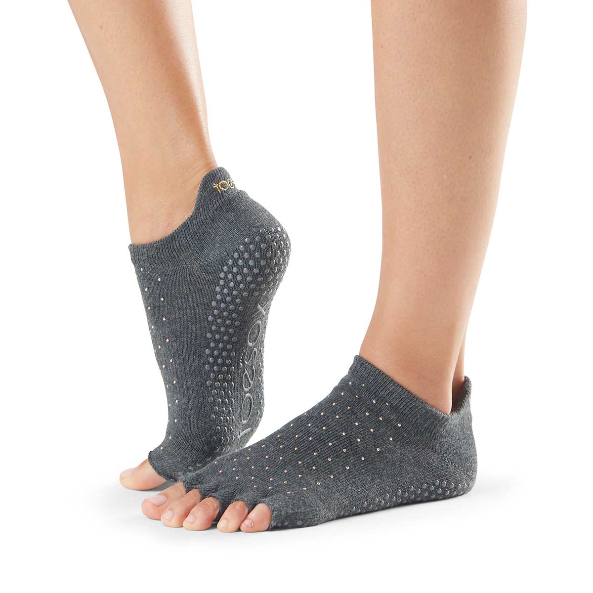 TOESOX Calzini Antiscivolo senza dita, bassi