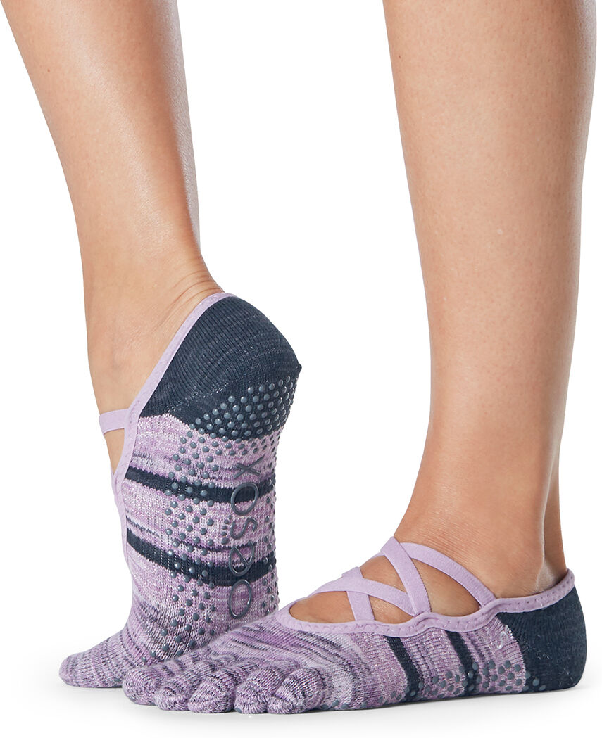 TOESOX Calzini Antiscivolo con dita, con intreccio