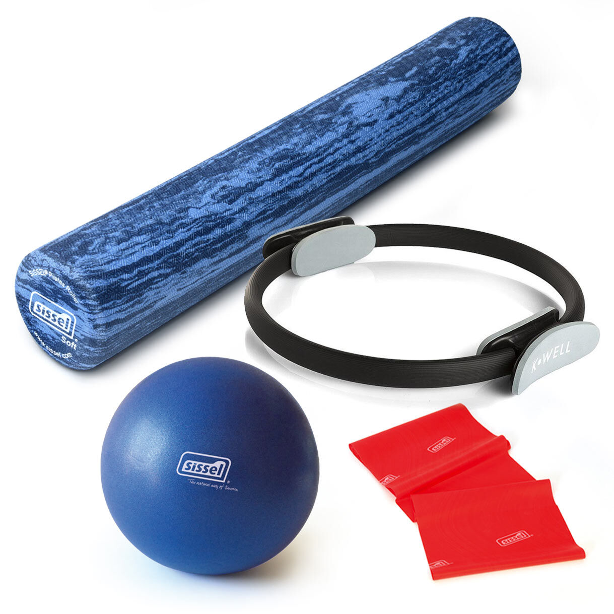 HOME KIT IDEAPILATES "SMART": Soft Ball, Fitband, Circle e Roller