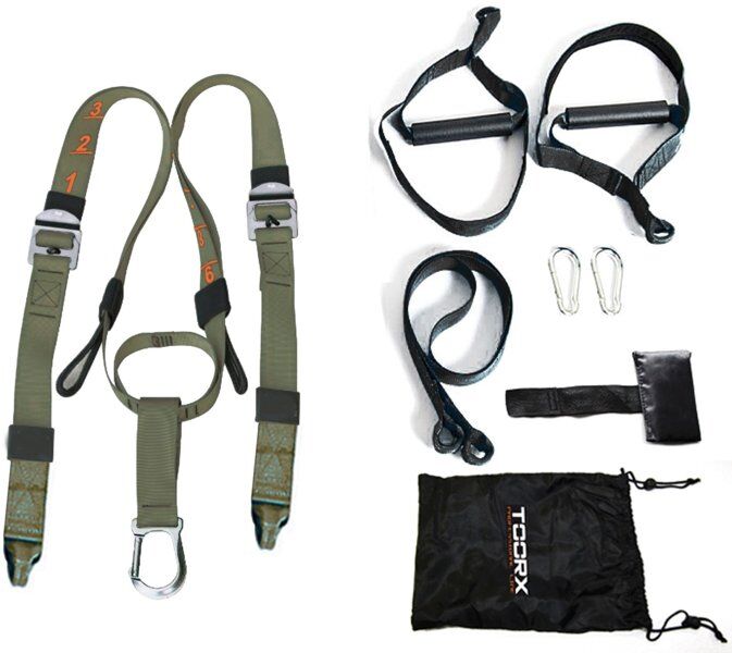 Toorx Functional Suspension Trainer Pro - set allenamento in sospensione Black/Green