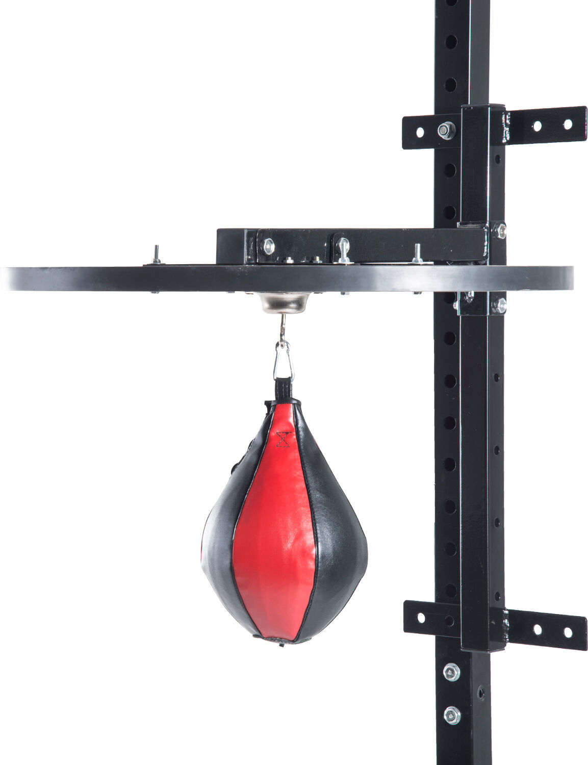 Homcom Outsunny Piattaforma Boxe con Speed Ball di 21 cm, Punchball per Allenamento Pugilato Arti Marziali, in Legno e Acciaio, Ecopelle