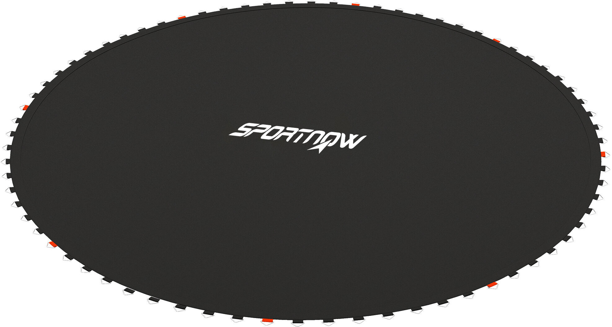 Sportnow Tappeto Elastico di Ricambio per Trampolino da 3m con 8 Cuciture e Rivestimento Anti UV, Nero