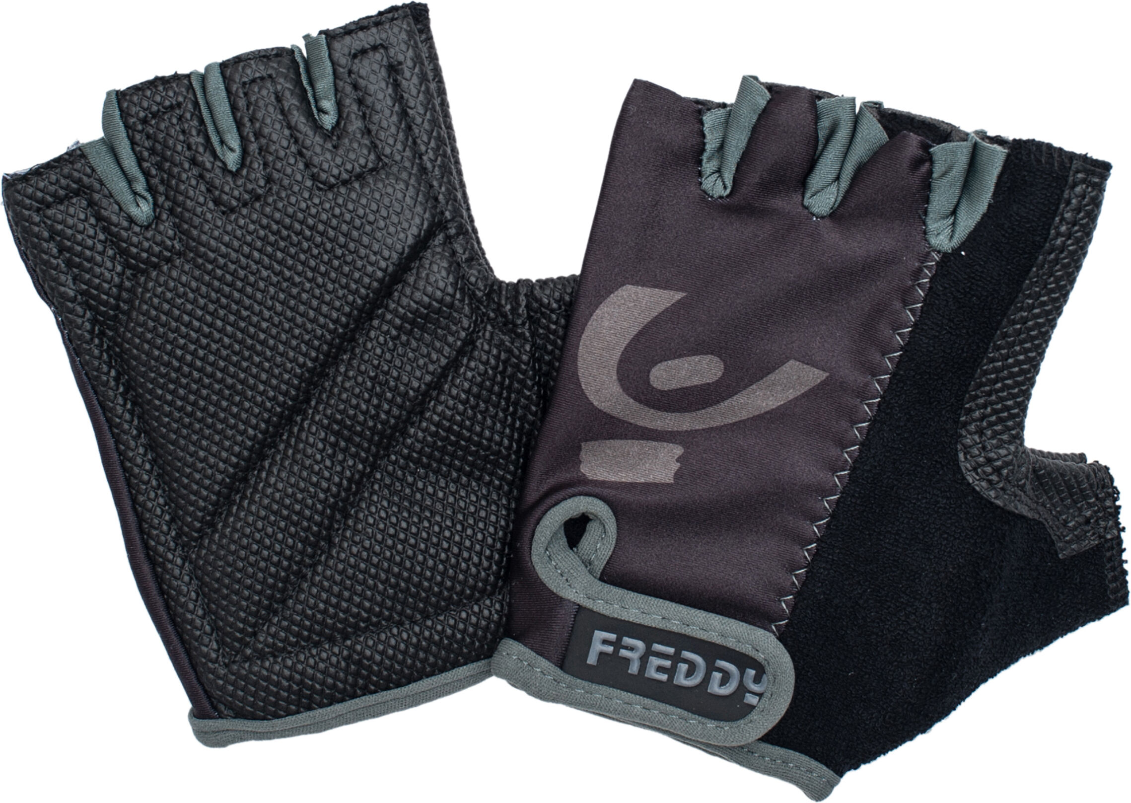 Freddy Guanti palestra senza dita in tessuto tecnico Black Donna Small