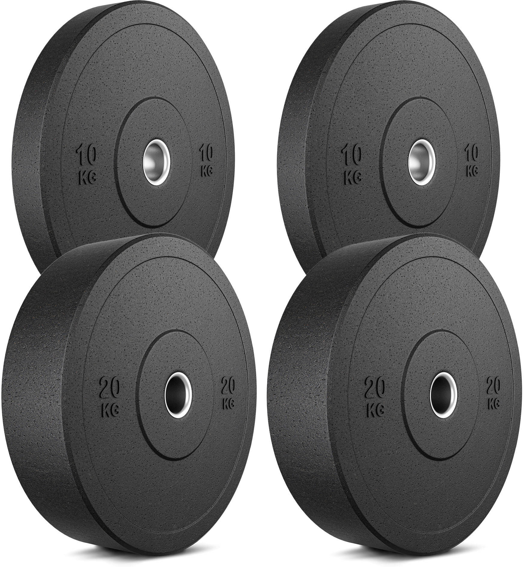 Set MW-Bumper - Pesi Olimpionico in Gomma   60 kg / 2 x 10 kg, 2 x 20 kg - Marbo Sport