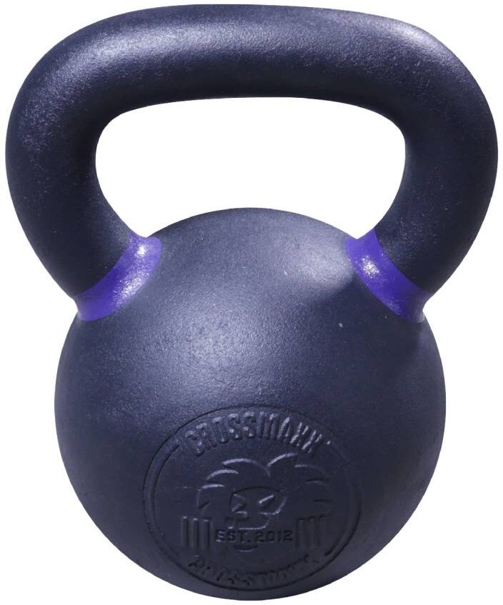 Lifemaxx Crossmaxx Kettlebell - Gietijzer met Poedercoating - 20 kg