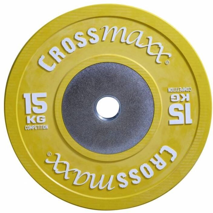 Lifemaxx Crossmaxx Competition Bumper Plate - Halterschijf - 50 mm - 15 kg