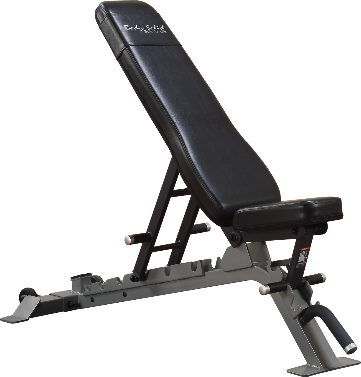 Body-Solid Pro Club Line Verstelbare Flat/Incline/Decline Trainingsbank - Fitnessbank - Grijs