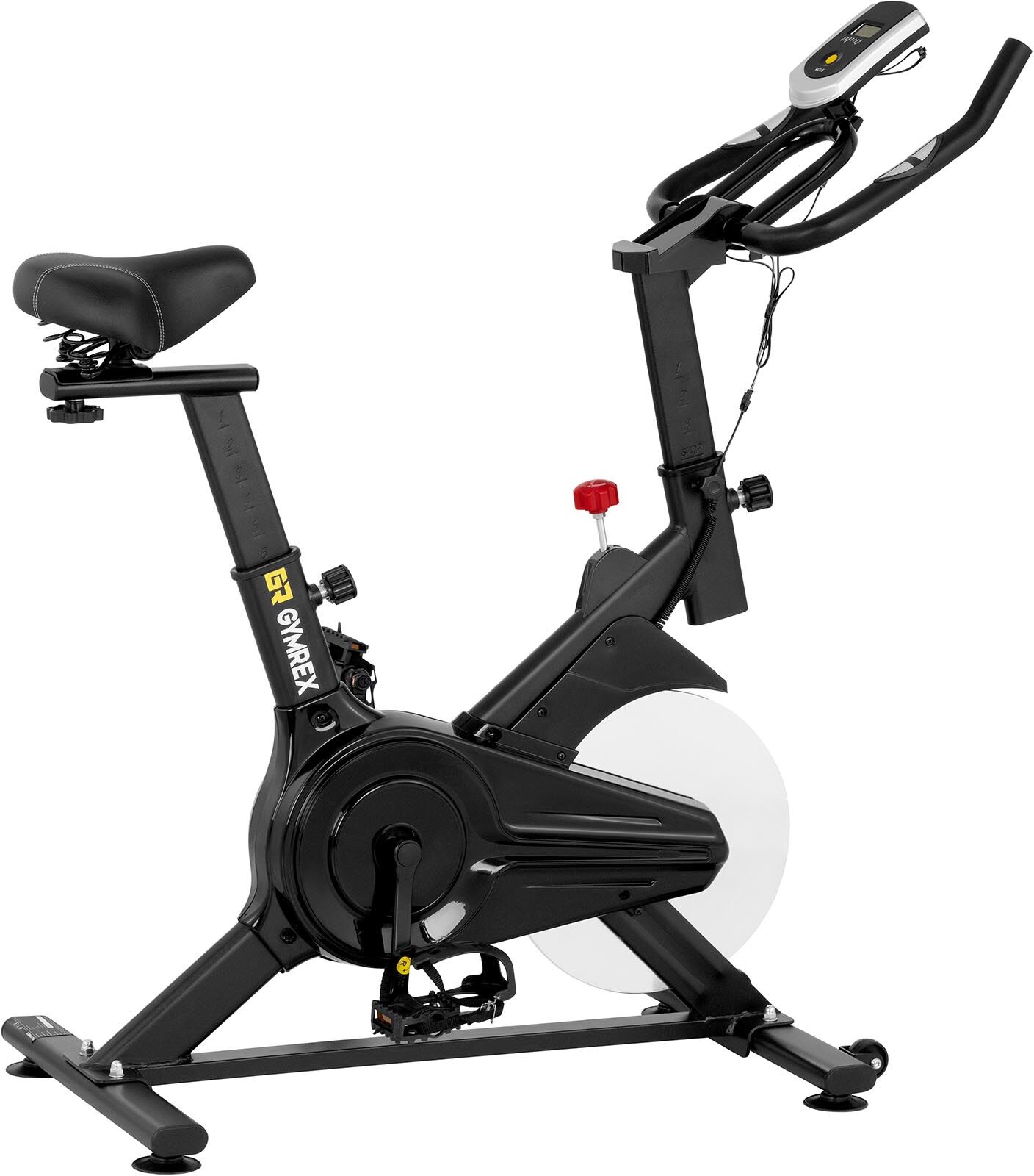 Gymrex Hometrainer - vliegwiel 6 kg - belastbaar tot 100 kg - LCD GR-MG121