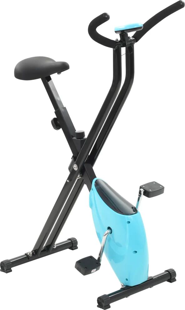 vidaXL Hometrainer X-bike bandweerstand blauw