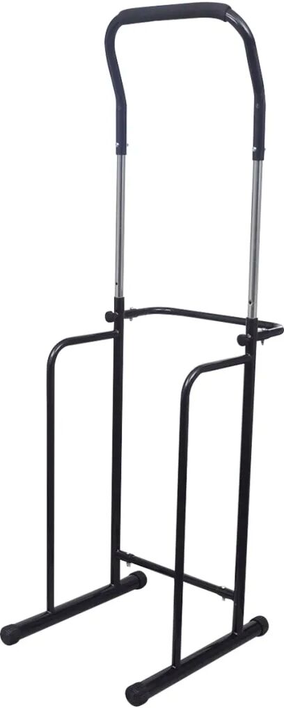 vidaXL Pull-up / dipstation verstelbaar 175-224 cm zwart