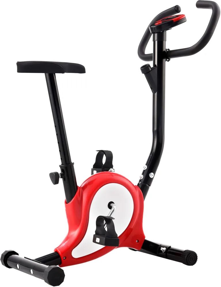 vidaXL Hometrainer met bandweerstand rood