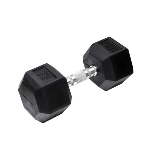 Orange Gym Hexa Dumbbell Black 18 kg, Gewichten Krachttraining Fitness, Crossfit