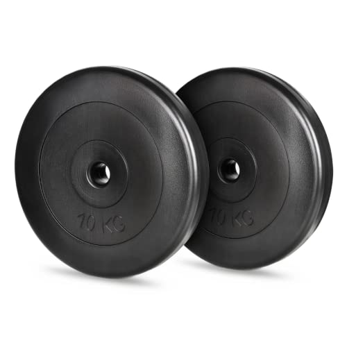 A2Z SPORT Halterschijven 10kg 30 mm (2 x 10 kg), set van 20 kg Halterschijven Set Gewichtsschijven 10 kg Halterschijf 30mm Weight Plates 10kg